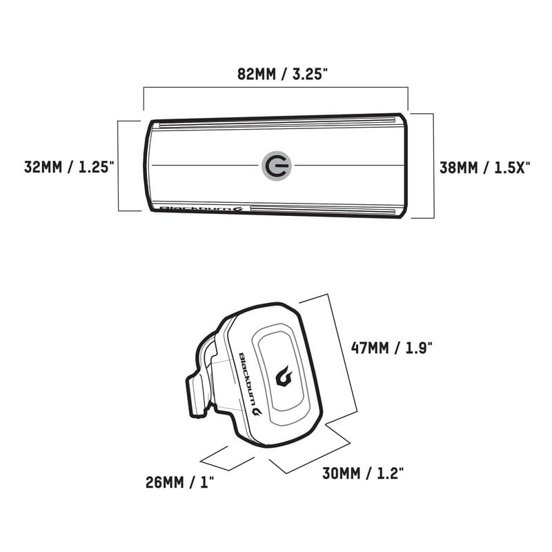 Dayblazer 400 Front + Click USB Rear Light Set