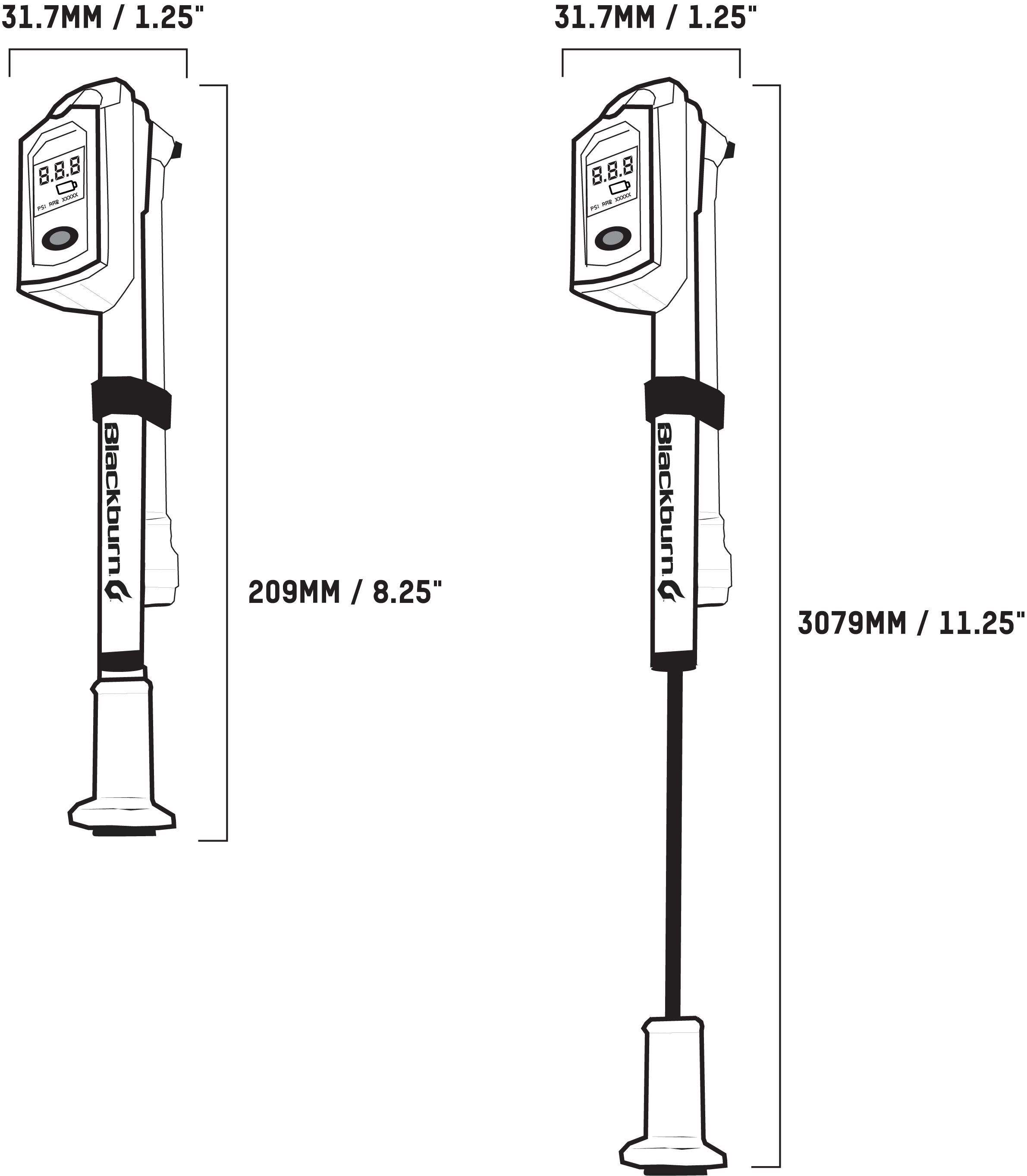 Honest Digital Shock Mini Pump Blackburn
