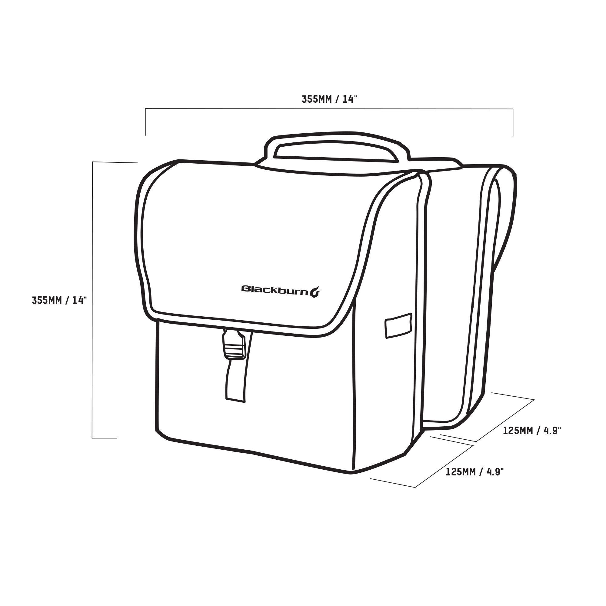 Blackburn central saddle bag pannier clearance