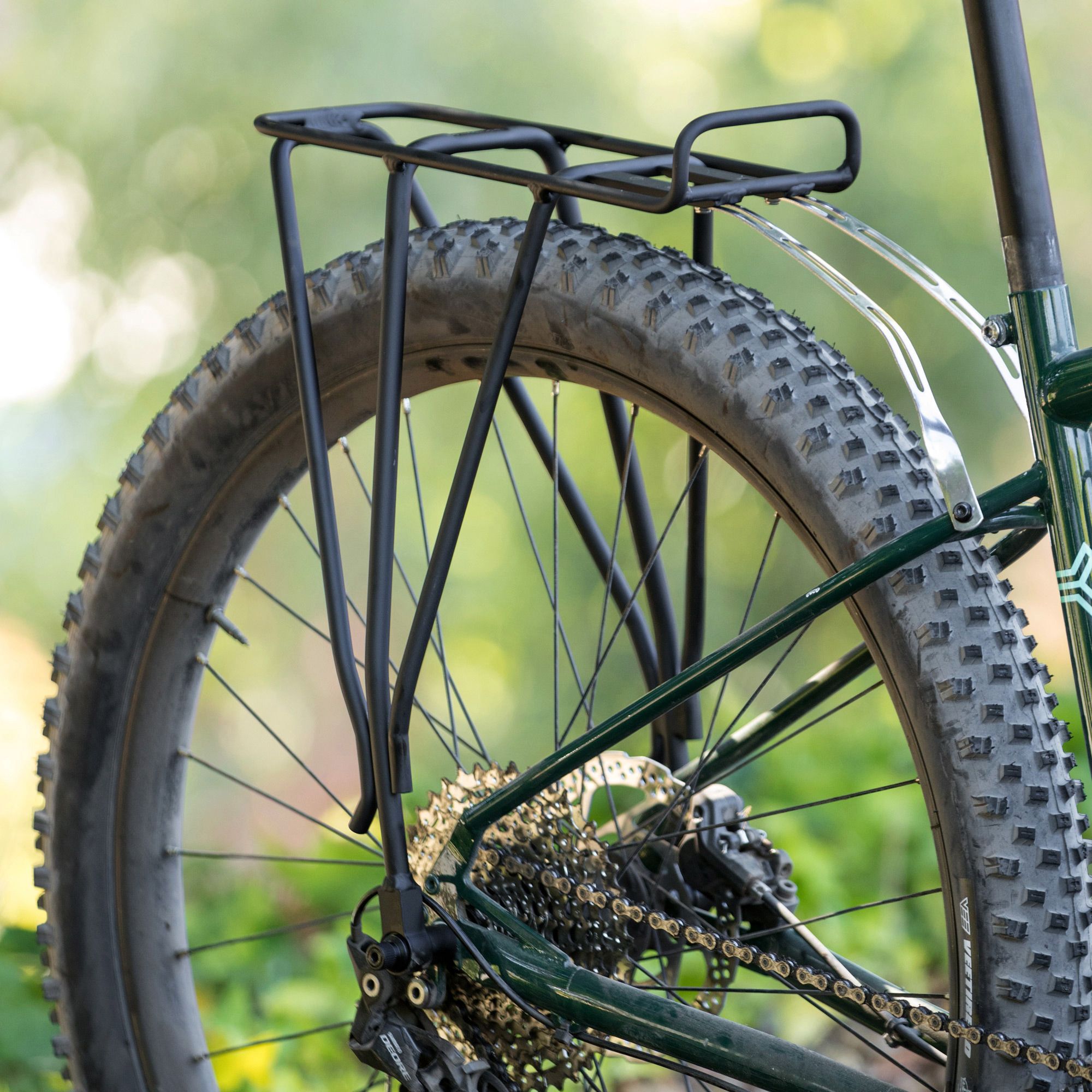 Rear bike rack sale disc brake compatible