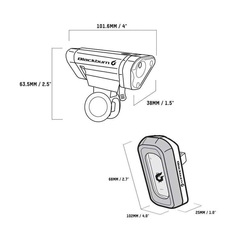 Local 50 Front + Local 10 Rear Light Set