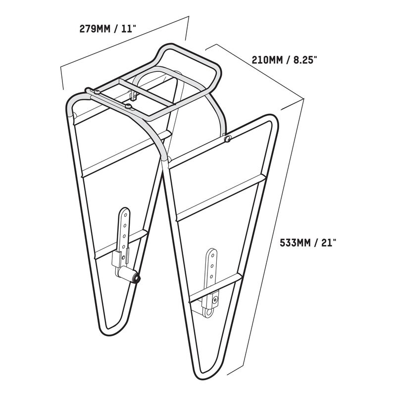 Custom Width - Pair (2) of STATIC RACKS